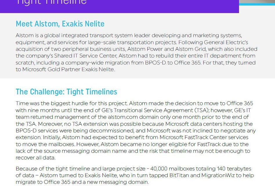 Exakis Nelite Leverages BitTitan to Complete Large Divestiture Migration on Tight Timeline