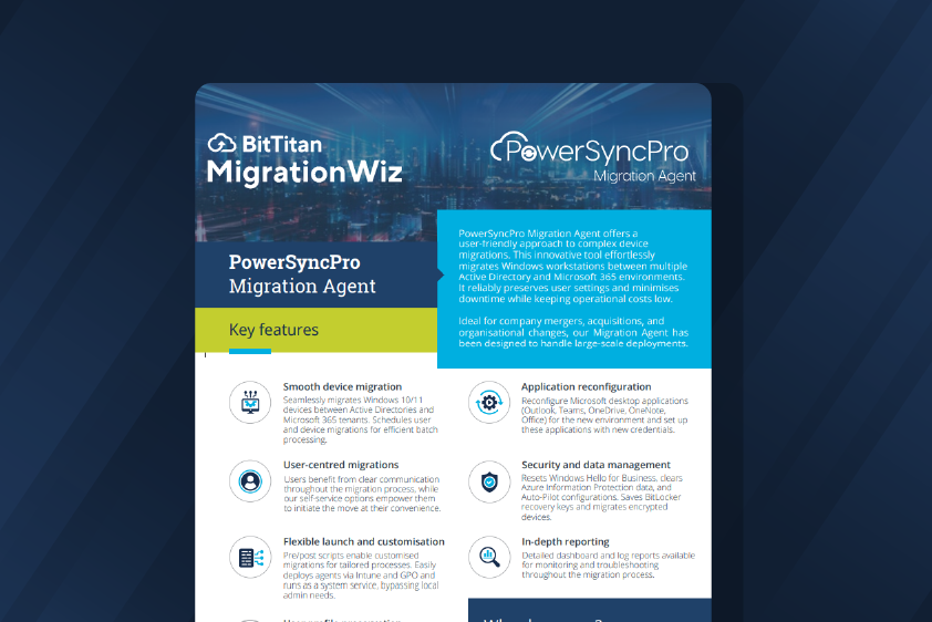 Migration Agent and Directory Sync